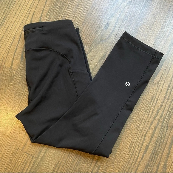 Lululemon Speed Up Crop 21" in Black size 6 Style W6AL7S - Picture 8 of 11